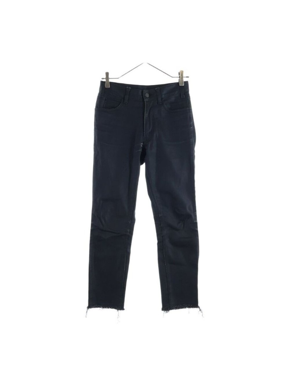 Celine Coating Denim Straight Pants Black